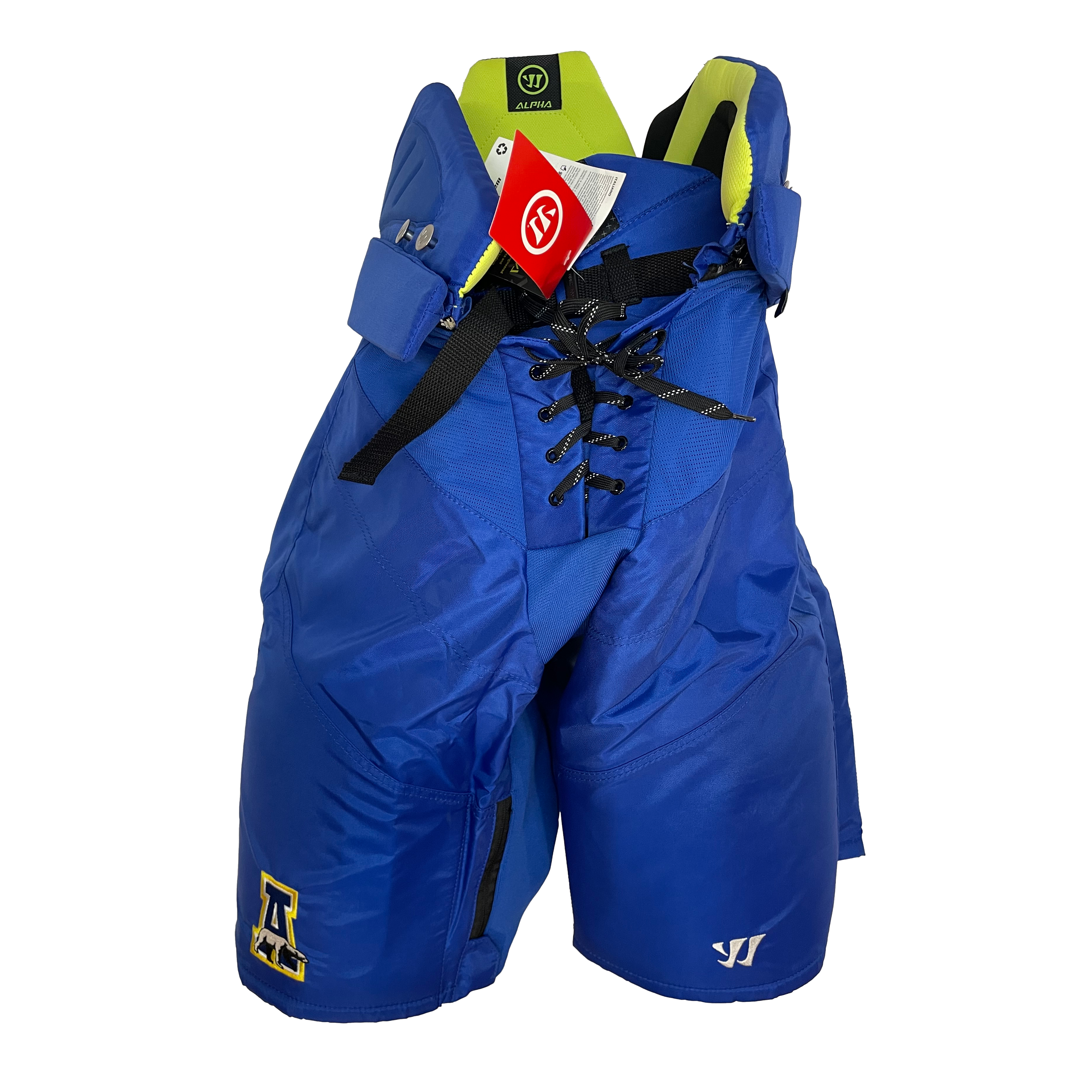 Pantalon de hockey Warrior Alpha - NCAA Pro Stock (bleu roi)